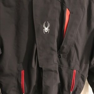 Spyder small/medium black and red ski jacket